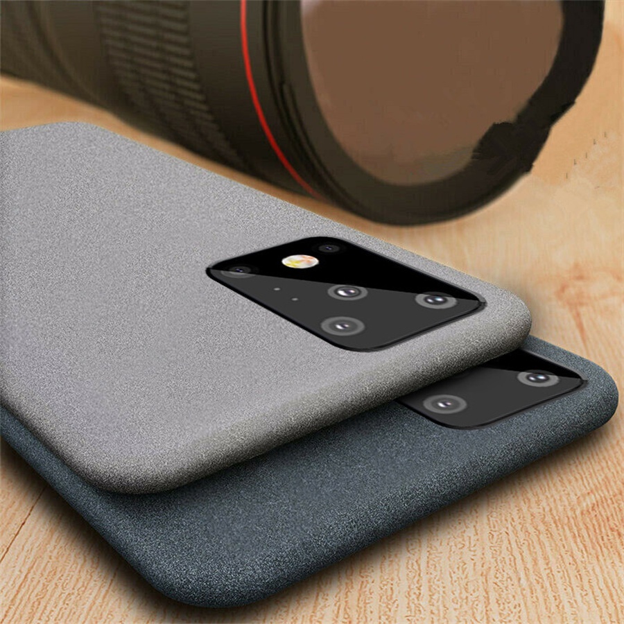 Ultra-Thin Shockproof Soft Sandstone Matte Phone Case for Samsung Galaxy S20 fe S10 S10E S9 S8 Plus