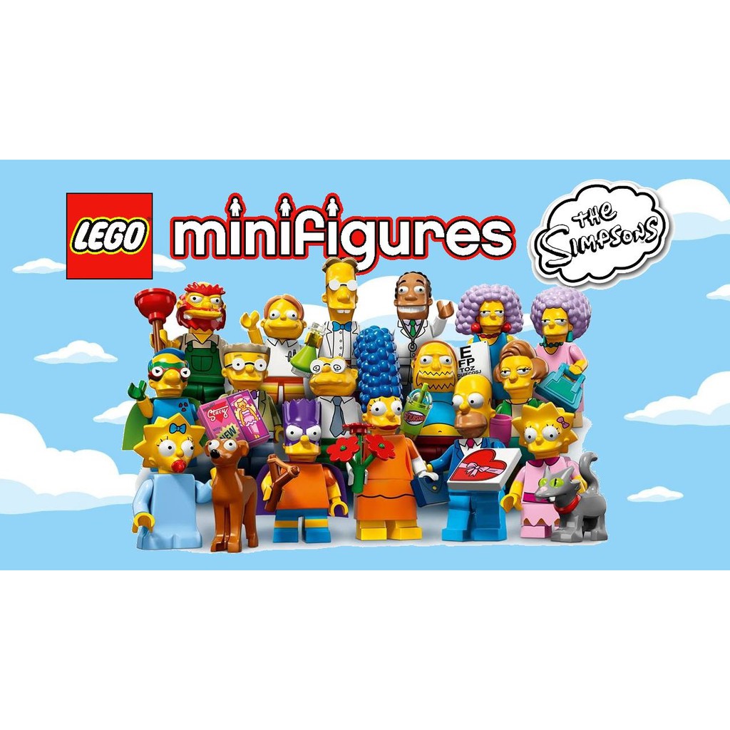 lego simpsons minifigures series 1 complete set