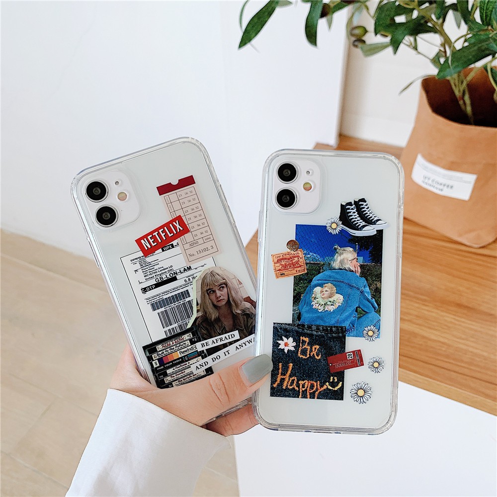 Iphone 11 Pro Max Se2 Trendy Girl Tpu Case Iphone 12 Pro Max Xs Max 78 Plus X Xr 12 Mini Soft Transparent Shockproof Colorful Apple Phone Case Cover Shopee Singapore