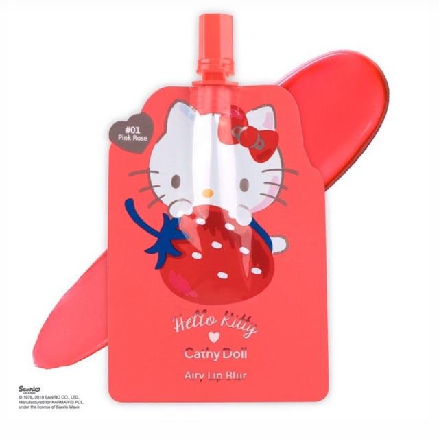 Cathy Doll X Hello Kitty Sanrio Airy Lip Blur Lip Tint Shopee Singapore