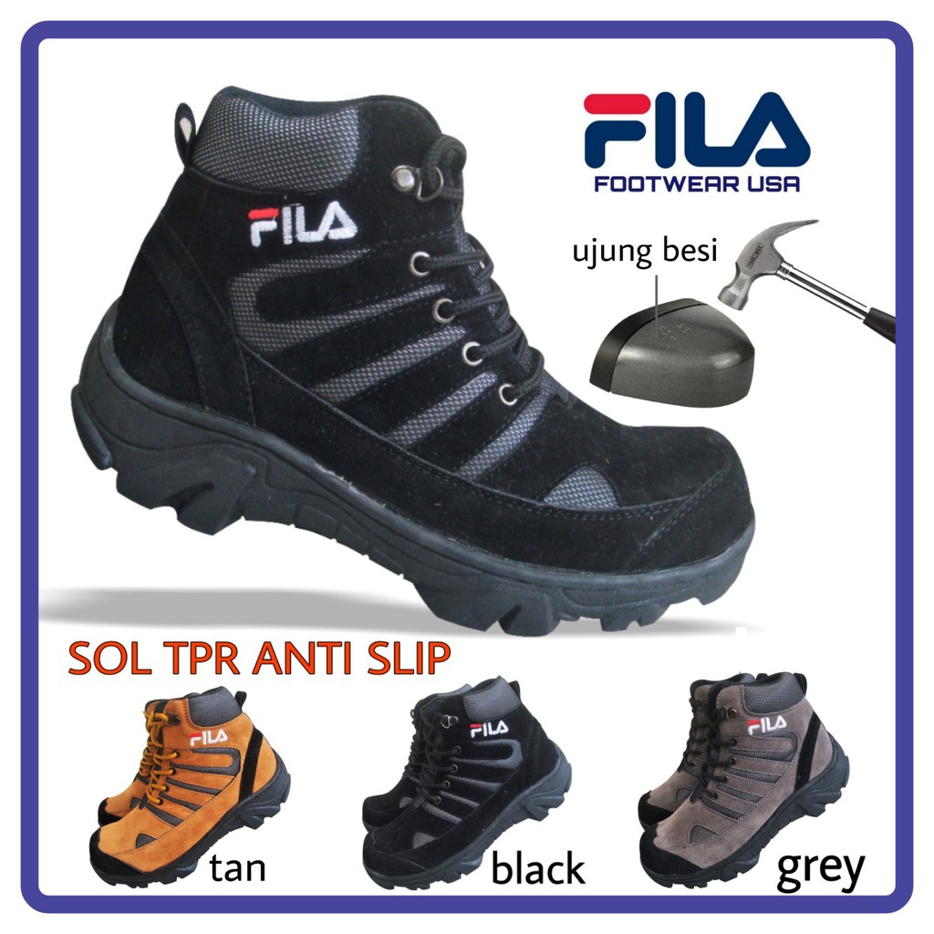 fila steel toe work boots