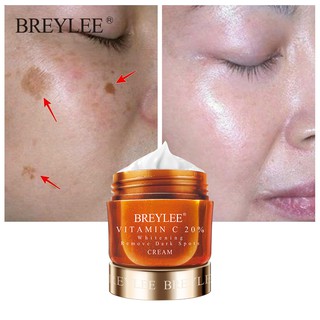 BREYLEE Vitamin C Whitening Facial Cream 20% VC Fade Freckles Remove Dark Spots