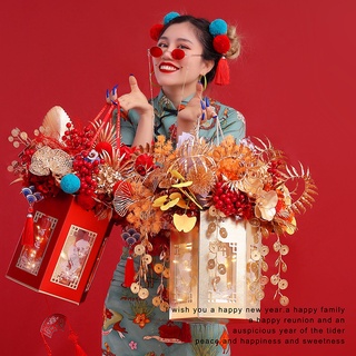 CNY Decoration Artificial Flowers New Year Fortune Fruit Flower Decoration Spring Festival 新年裝飾,新年仿真花 #0