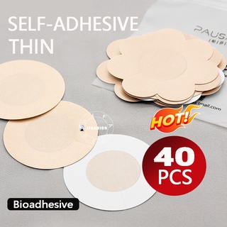 Image of [HOT SALE] 💓40 PCS Women's Invisible Breast Lift Tape Bra Nipple Stickers Nipple Covers Chest stickers