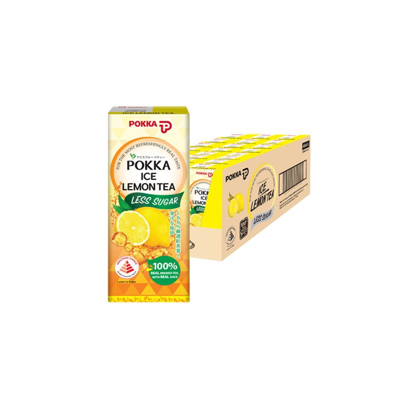 Pokka Ice Lemon Tea Less Sugar (6s x 4 x 250ml) Shopee Singapore