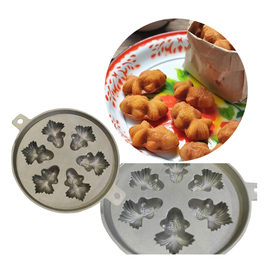 CNY Traditional 6 Little Goldfish Madeleine Muffin Tin 