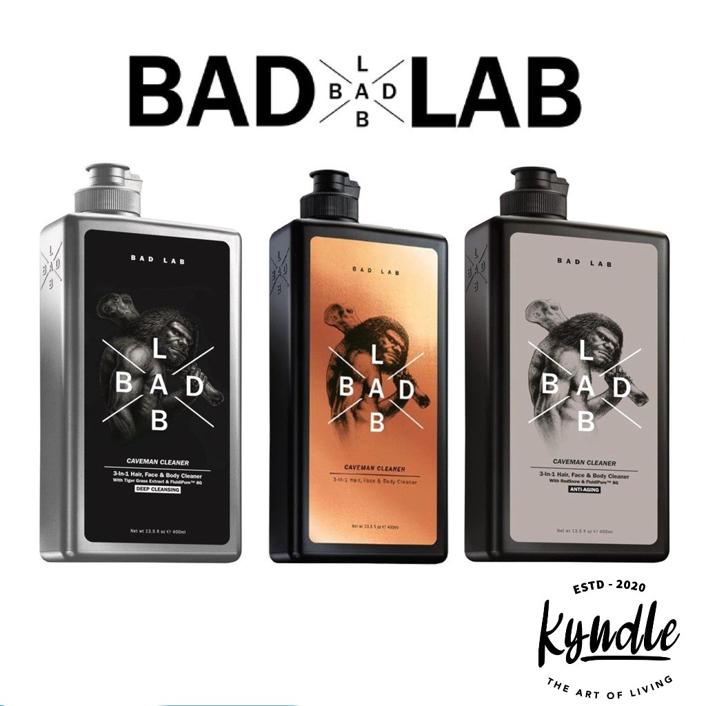 BAD LAB [CAVEMAN CLEANER] 3IN1 Hair, Face & Body Cleaner Classic