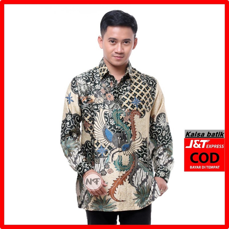 Batik Shirt Arm Long Semi Silk Batik Clothes Men Premium Batik Long Uniform Batik Shirt 7 Shopee Singapore