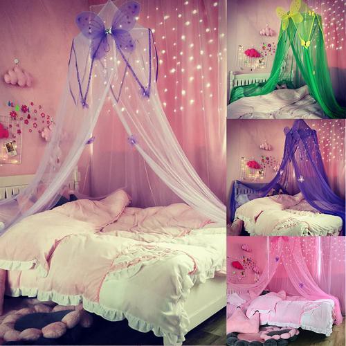 Dome Mosquito Pink Style Hanging Princess Style Girl S Bed