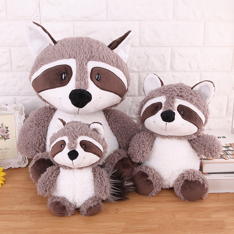 big stuffed raccoon