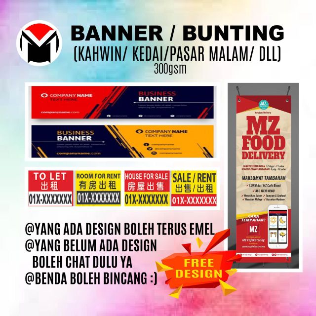 kedai banner near me