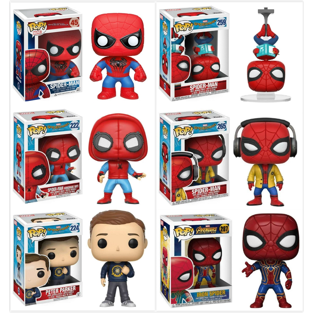 FUNKO POP 287  Marvel Spiderman Home Coming Peter Parker Figure Toy