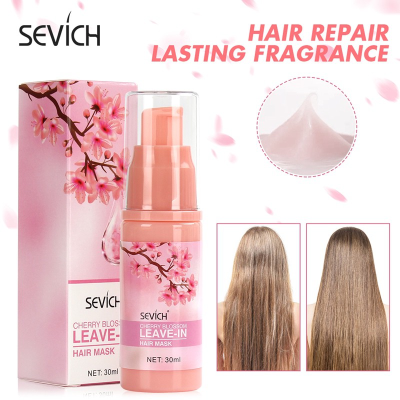 SEVICH Leave In Hair Mask Natural Sakura Essence Hair Conditioner (30 ml) |  Shopee Singapore