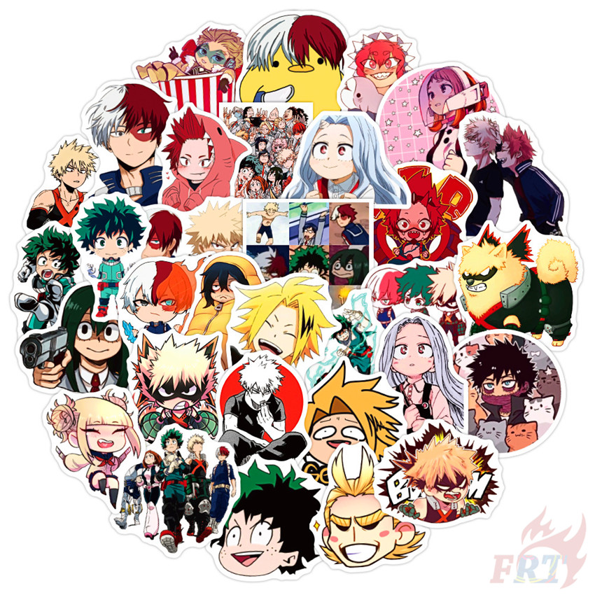 100Pcs/Set My Hero Academia Series 02 Anime Cartoon Stickers Midoriya ...