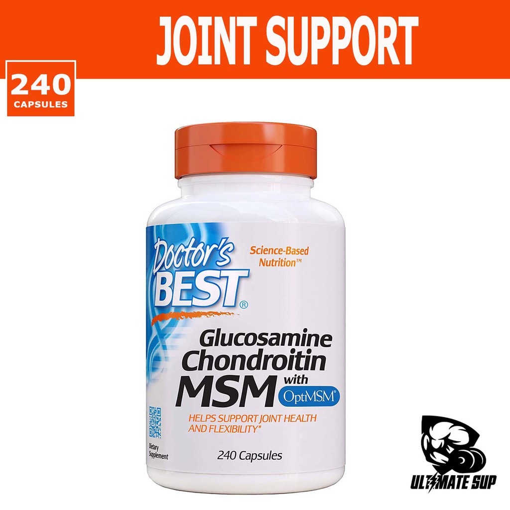 Doctor's Best, Glucosamine Chondroitin MSM with OptiMSM to improve join health help Joint pain