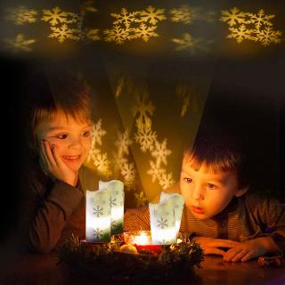 Merry Christmas Candle Projection Lamp LED Christmas Merry Christmas Candle Projection Lamp LED Christmas
