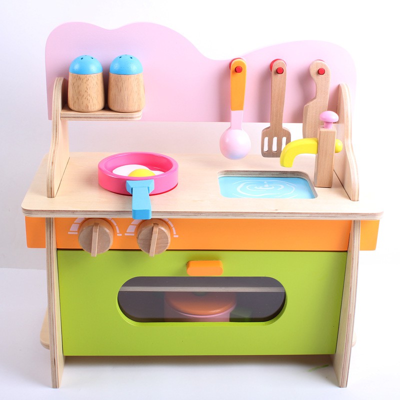 toddler kitchen set wooden