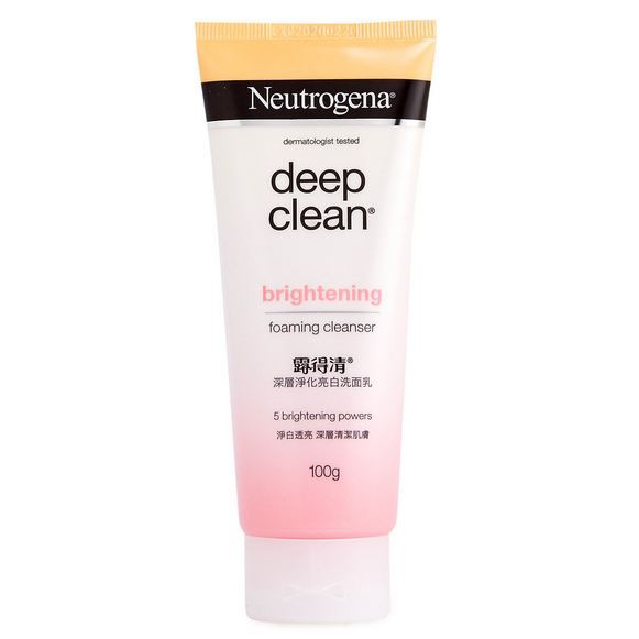 neutrogena deep clean brightening foaming cleanser