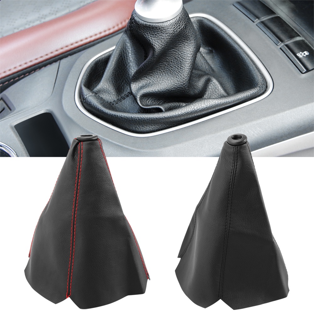 PVC Shift Lever Knob Boot Cover Shift Knob Collars for Sparco Mugen