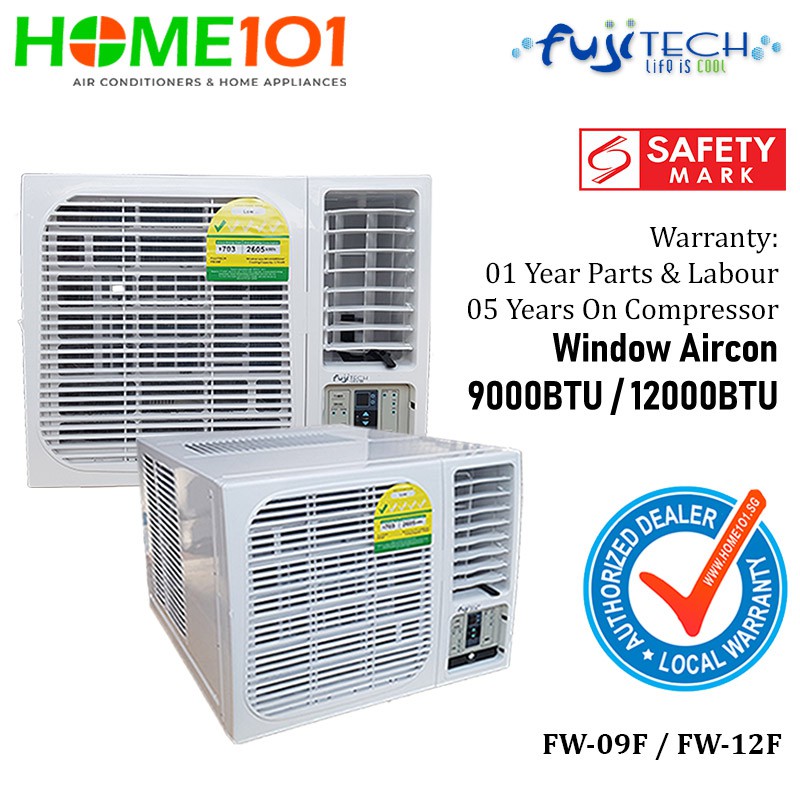 Fujitech window air con 9000btu / 12000btu BeeCost
