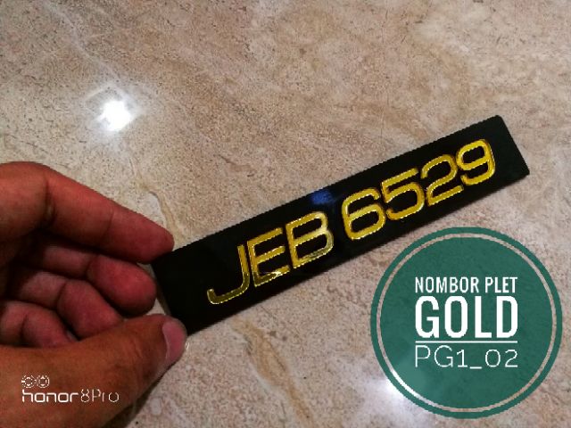 Nombor Plat Gold Pg1 Shopee Singapore