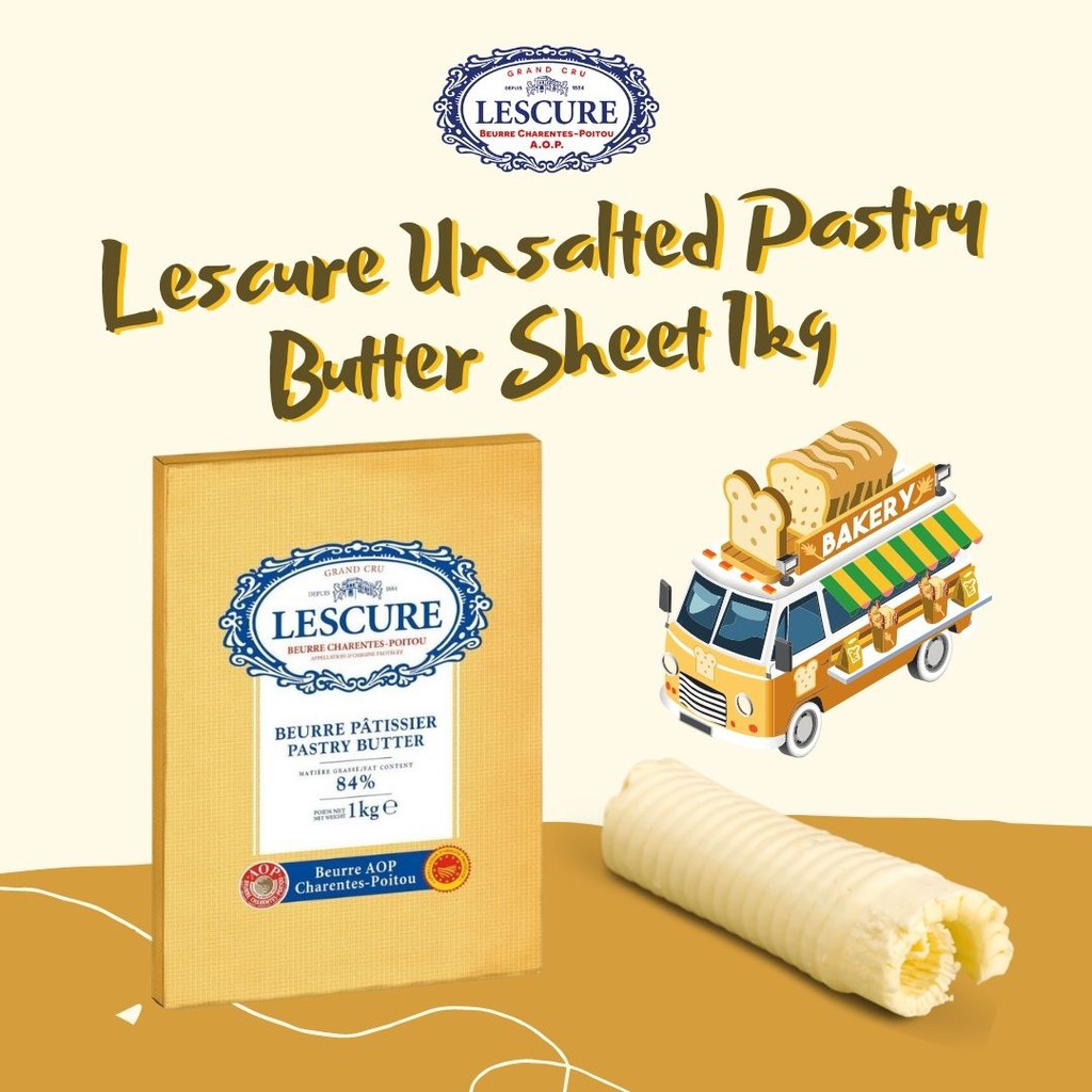 Lescure Pastry Butter Sheet 1kg Shopee Singapore