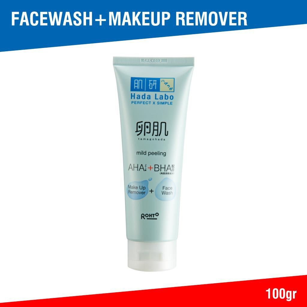 hada labo mild peeling face wash