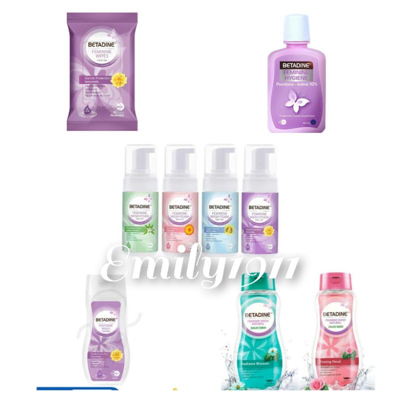 Betadine Feminine wash gentle protection 50ml / Betel Leaves 110ml