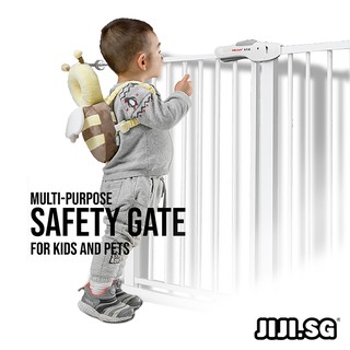 (JIJI SG) BABYSAFE (75-200cm) Baby Safety Gate - Baby Safe - Gate - Multi-Purpose - Safety - Door - No Drilling