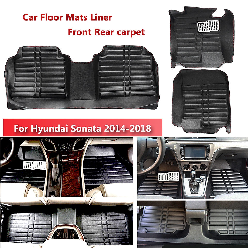 Car Floor Mats Liner Non Slip Carpet For Sonata 14 18 Shopee