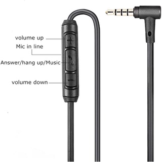 Replacement Extension Audio Cable Cord with Mic Volume Control Fit For Bose QC 15 QC15 QC2 Headphones