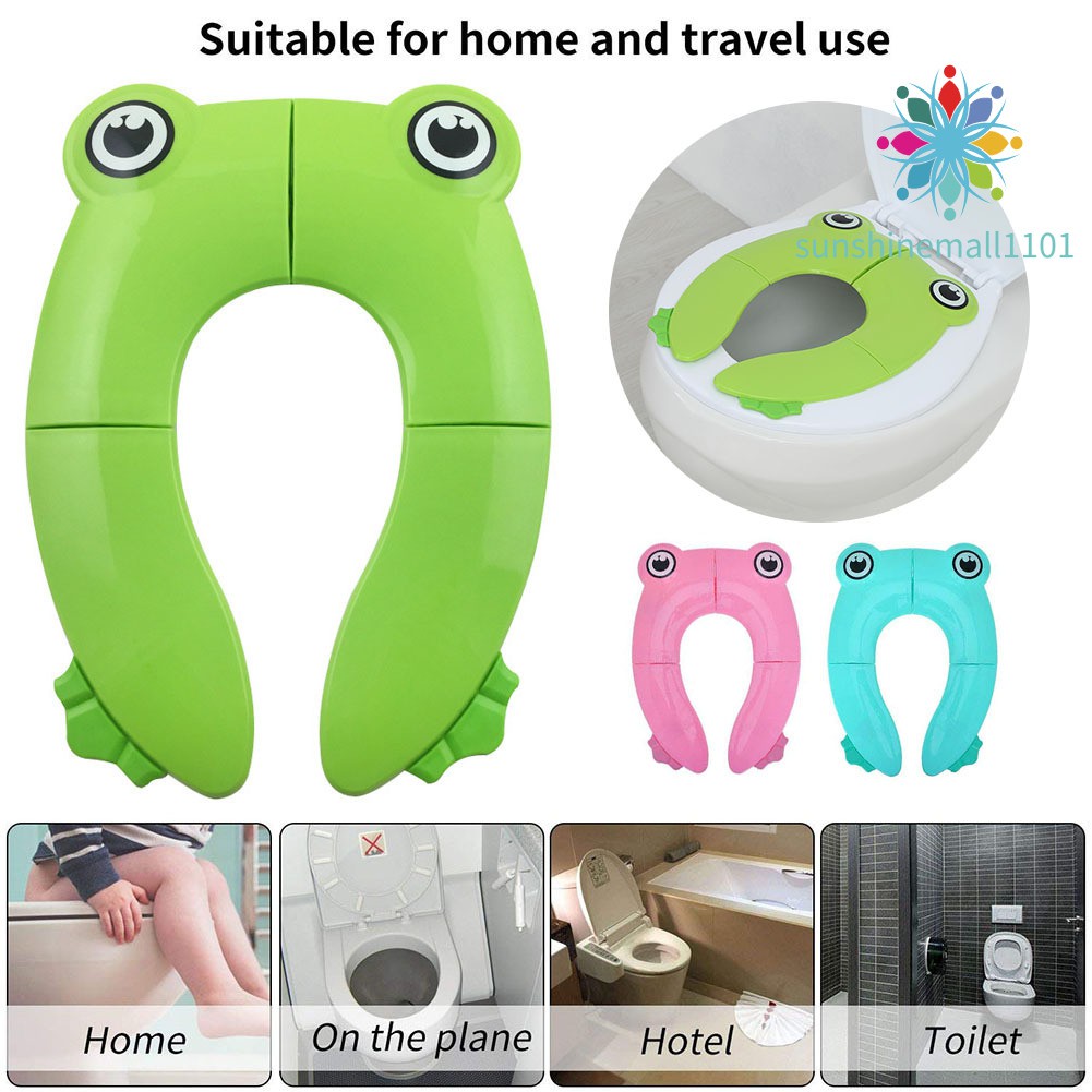 Portable Folding Baby Potty Seat Mat Toilet Training Seat Urinal