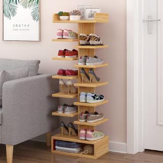 Minimalist Wooden Shoe Shelf 5 6 Tier Shoe Rack Shopee Singapore