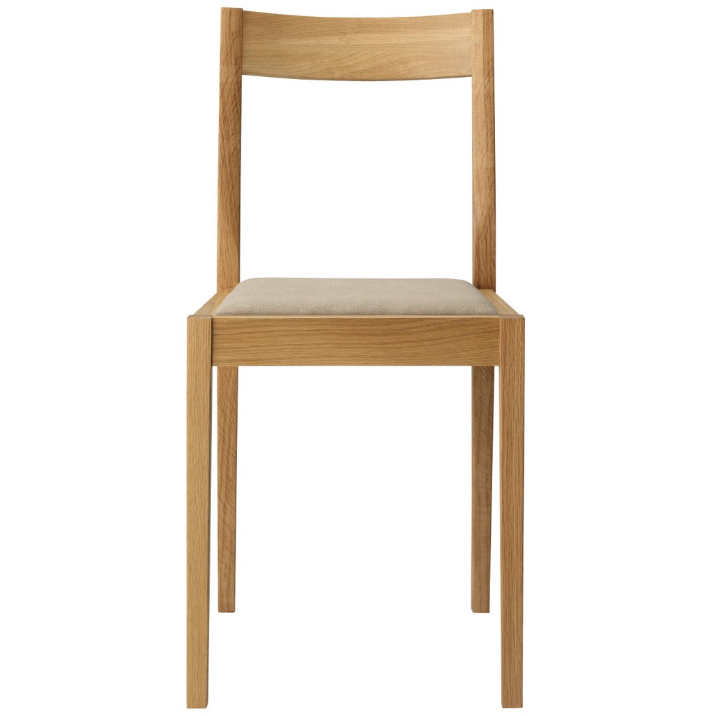 MUJI Oak Chair With Cushion Beige | Shopee Singapore