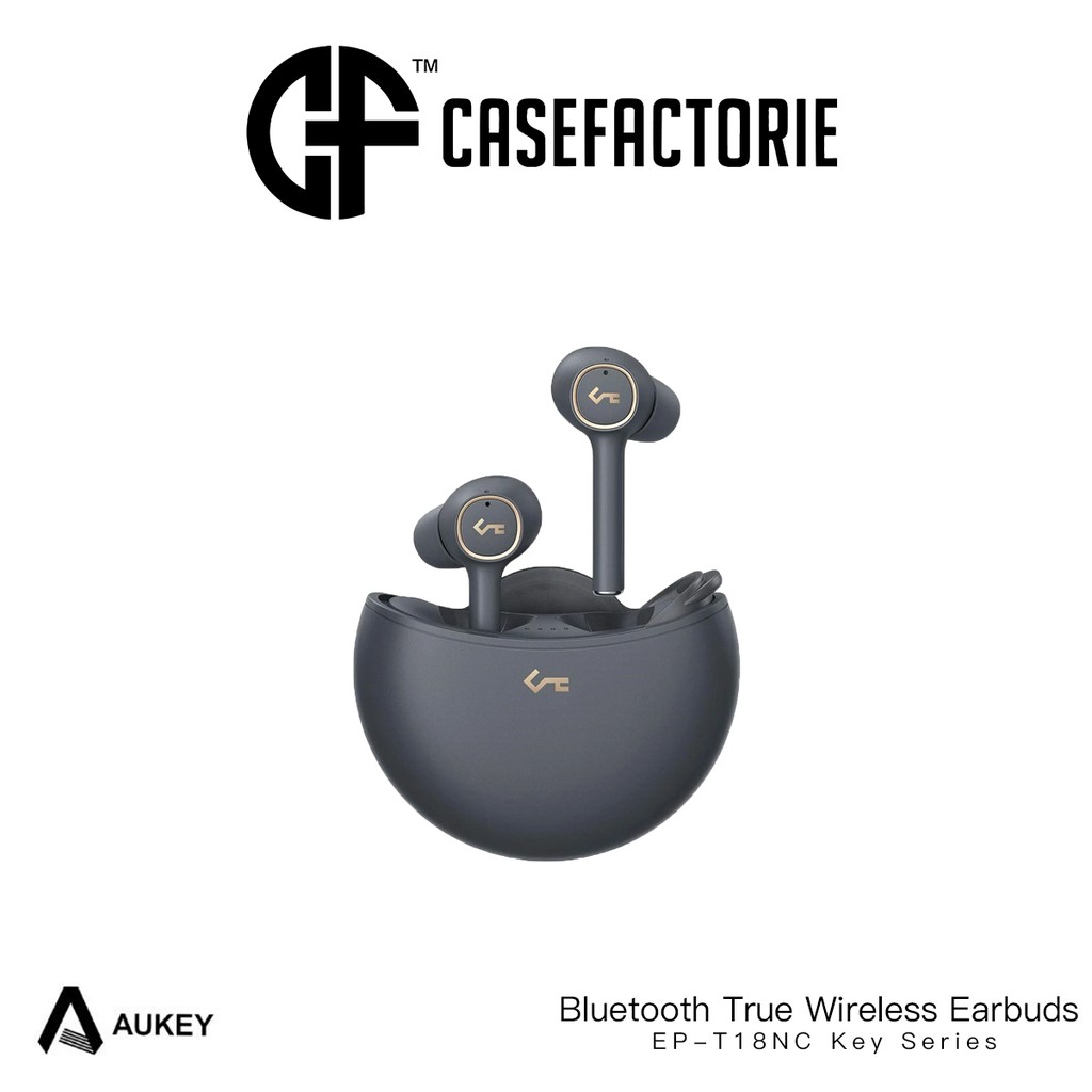 aukey true wireless earbuds active noise cancelling bluetooth 5