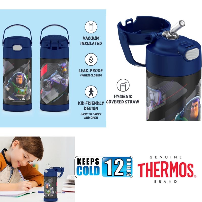 Disney Pixar Toy Story Buzz Lightyear THERMOS FUNTAINER 12oz Stainless