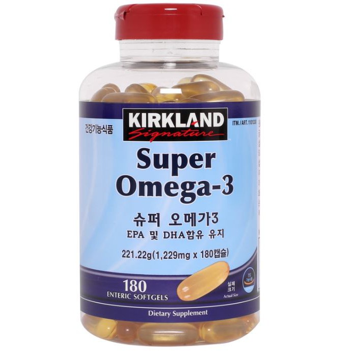 Kirkland Signature Super Omega 3 180 Softgels Shopee Singapore