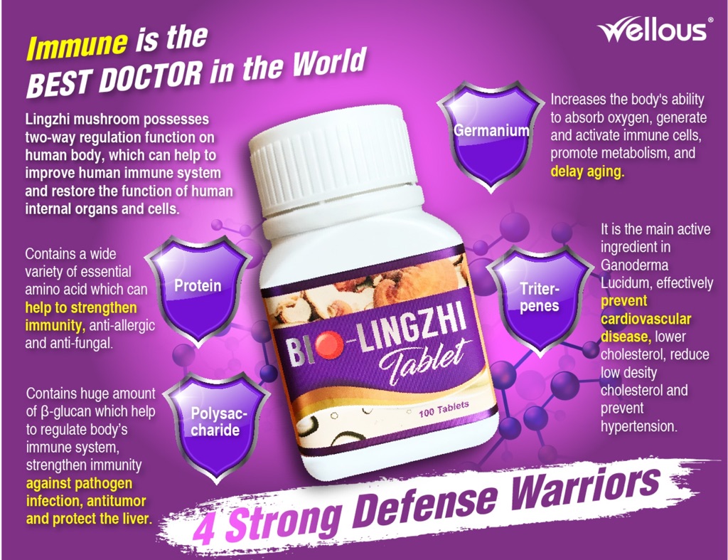 Bio Lingzhi 100 Original With Barcode 1 Bottle 100 Tablet 灵芝 靈芝 Shopee Singapore