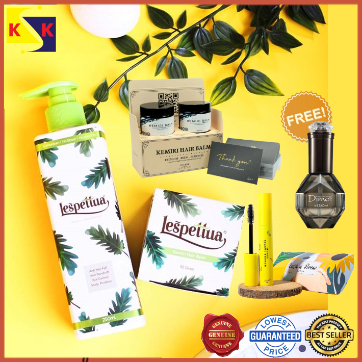 Shop Malaysia Limited Time Promo Original Lespettua Kemiri Balm Shampoo Les Pettua Free Sluj Hair Serum Shopee Singapore