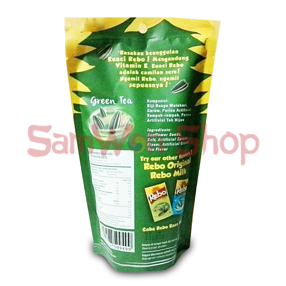 Kuaci Rebo Green Tea 150 Grams Singapore