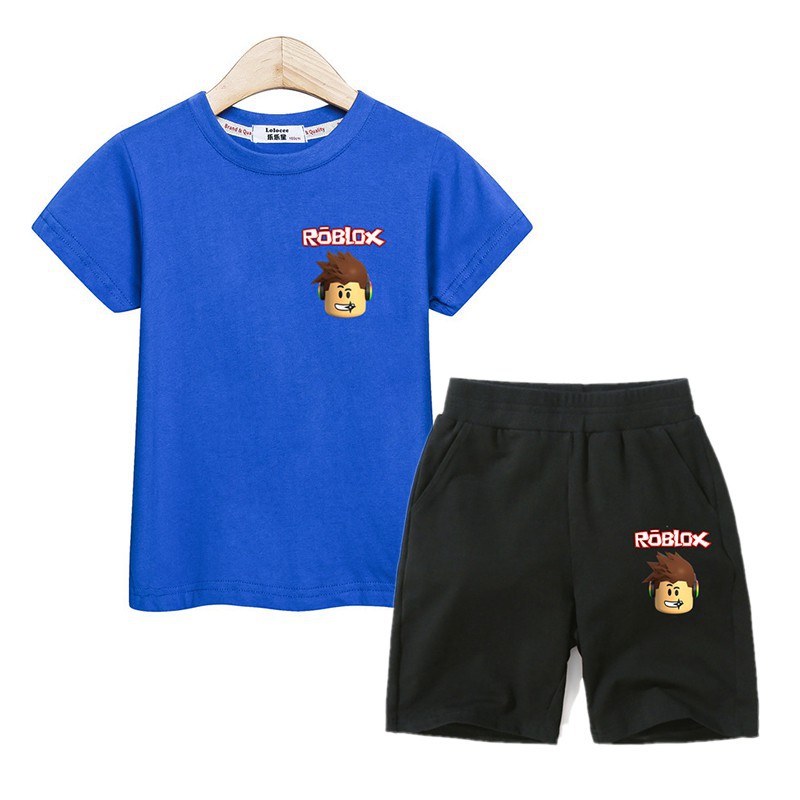 Fashion Top Bottoms Roblox Set Kids Clothes T Shirt Pant Boy Girl Suit Shopee Singapore - fashion top bottoms roblox set kids clothes t shirt pant boy girl suit shopee singapore