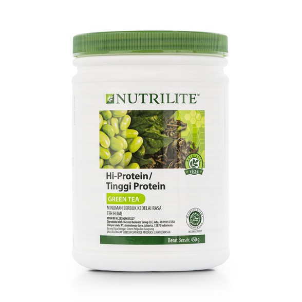 Amway Nutrilite Hi Protein Greentea 450 Grams Original Shopee Singapore
