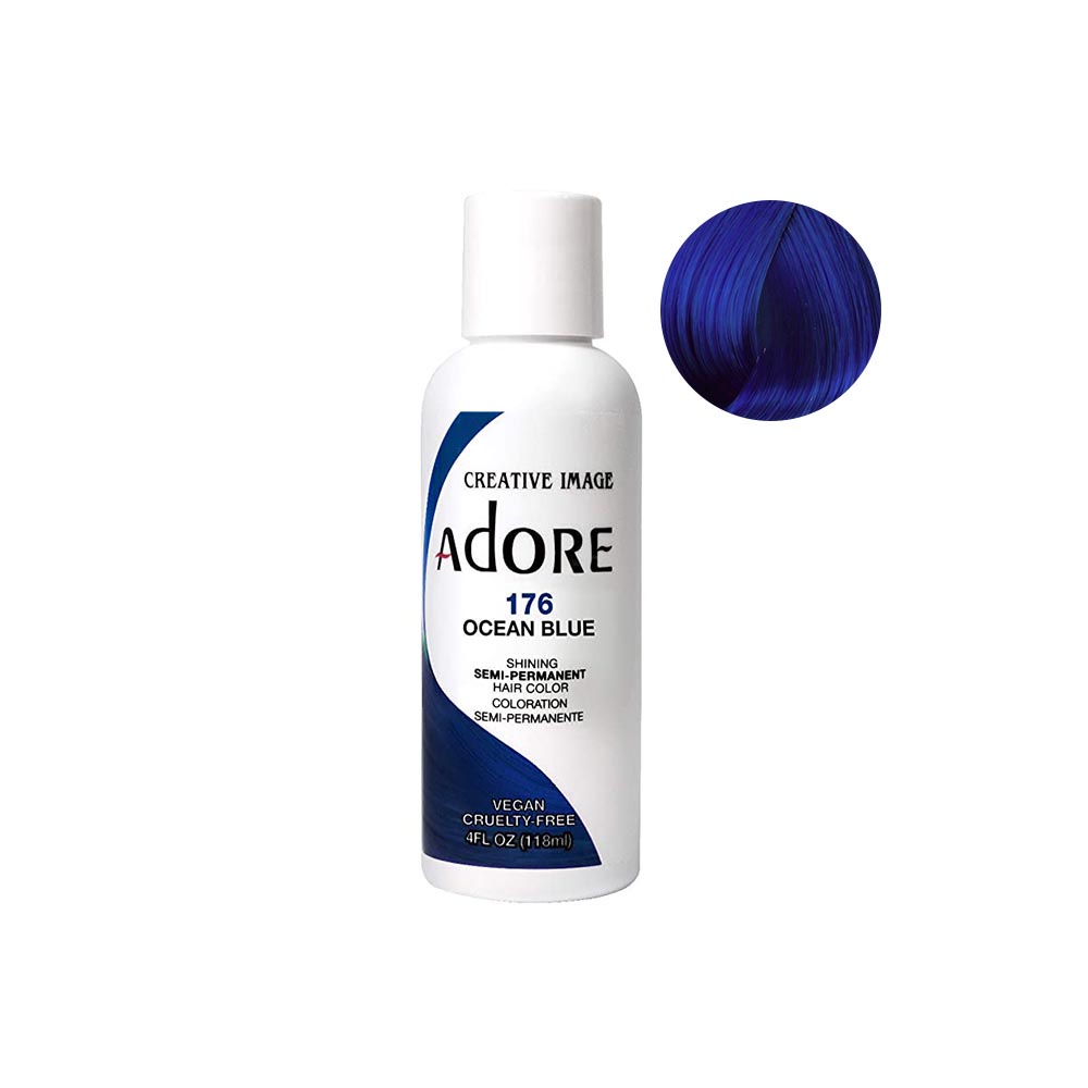 Adore Ocean Blue 4oz - semi-permanent hair color | Shopee Singapore