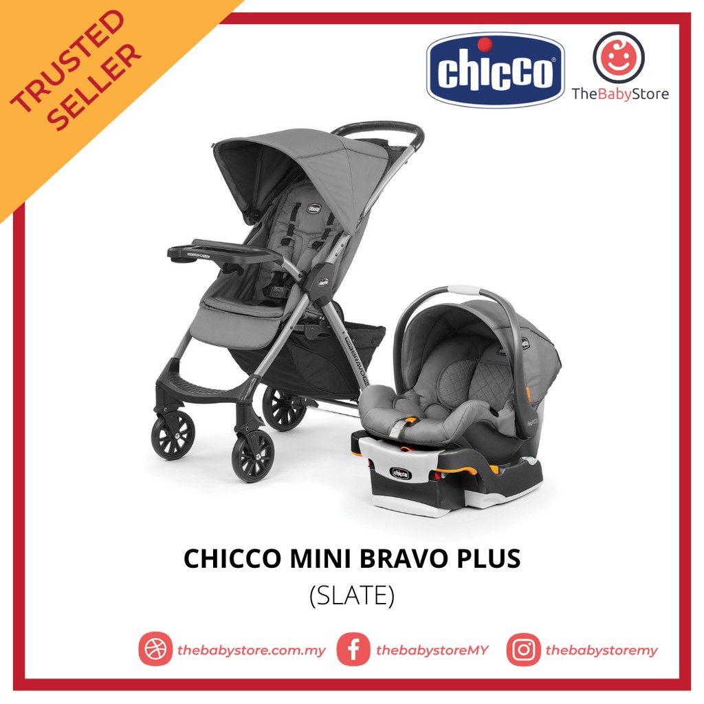 chicco mini bravo plus travel system slate