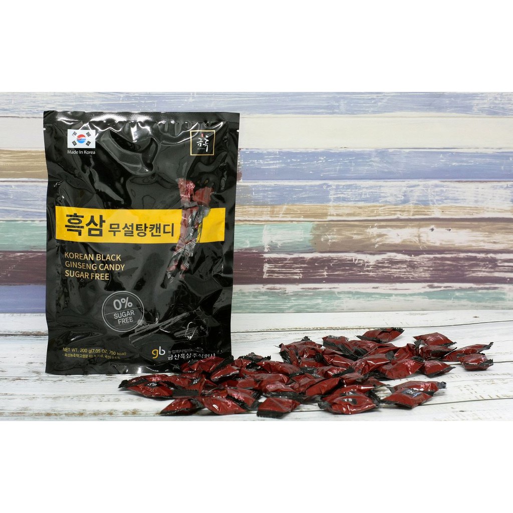 Korean Ginseng _ Korean Black Ginseng Candy SUGAR FREE 1kg(200g*5ea) Shopee Singapore