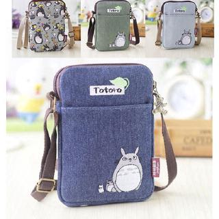 Image of HOT Cute Totoro Canvas Sling bag Shoulder Bag Phone Mini Korean Style