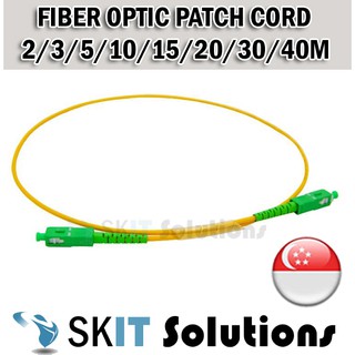 2/3/5/10/20/30/40M Fiber Fibre Optic Patch Cord Optical Internet Broadband Cable OpenNet Singtel Starhub M1 ★SG Seller★