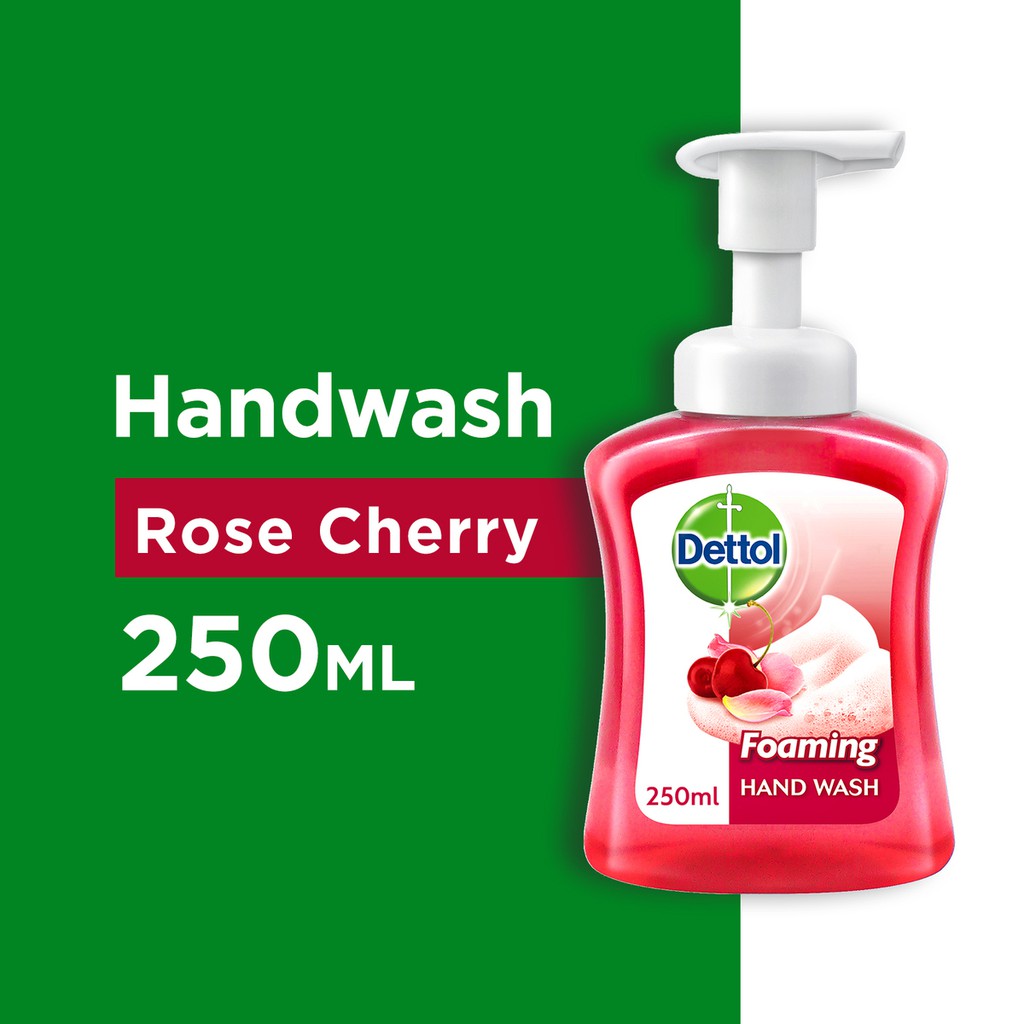 Dettol Foaming Hand Wash Rose Cherry 250ML (Kills 99.9 of Germs