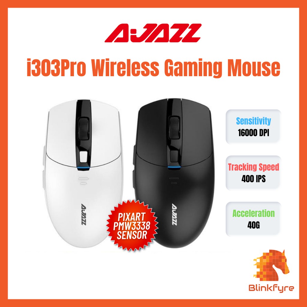 【SG】 Ajazz i303Pro Wireless Optical Gaming Mouse PixArt PAW3338