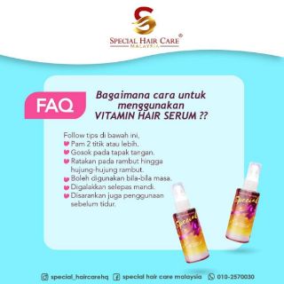 BSPECIAL VITAMIN  SERUM RAMBUT  SERUM RAMBUT  LURUS  HAIR 